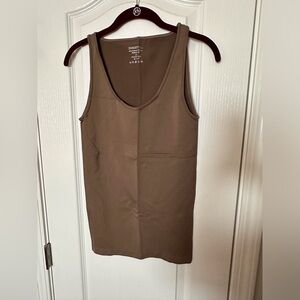Zenana Outfitters Taupe Spandex Tank L/XL